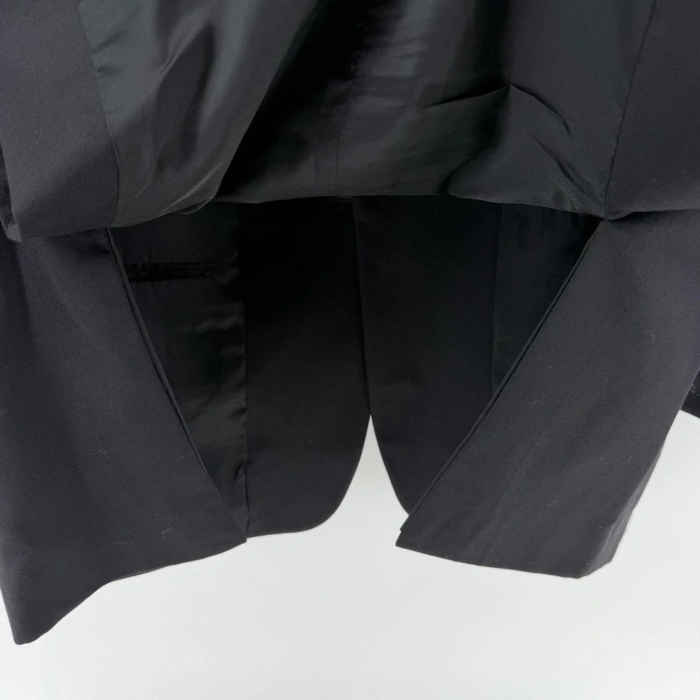 Jos. A. Bank Blazer Mens 40R Black Traveler's Collection 100% Wool Sport Coat